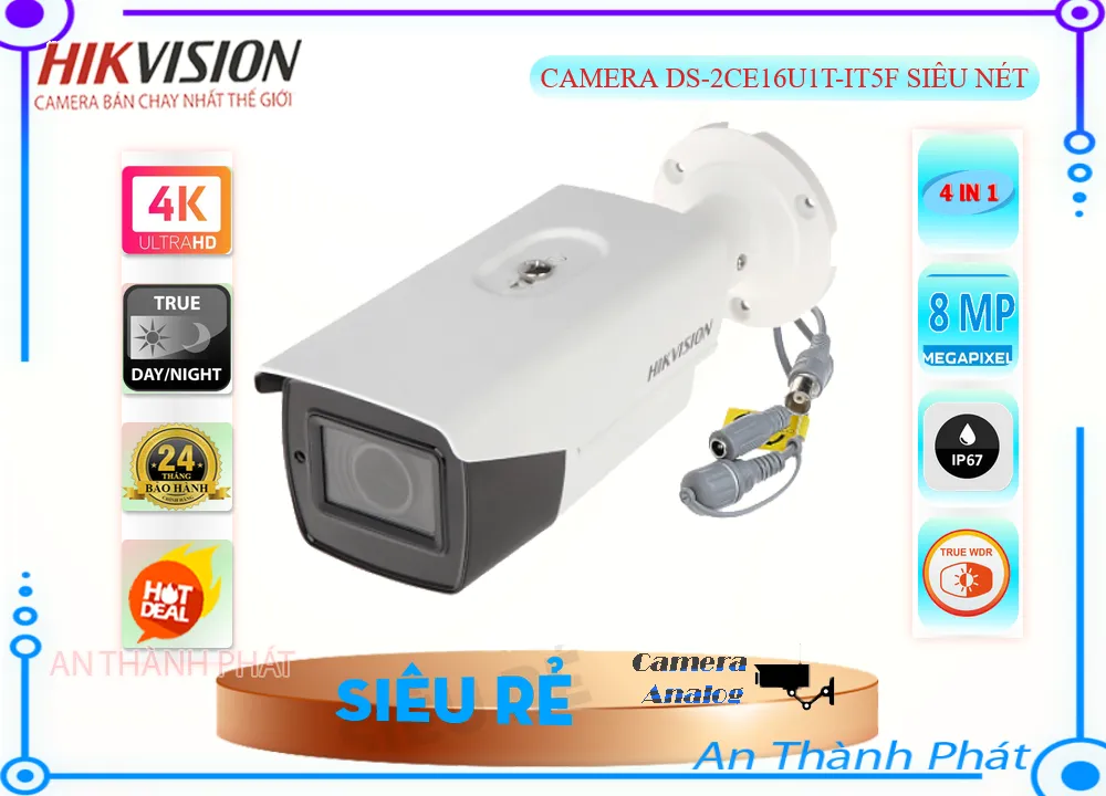 Hikvision DS-2CE16U1T-IT5F Siêu Nét,Giá DS-2CE16U1T-IT5F,DS-2CE16U1T-IT5F Giá Khuyến Mãi,bán DS-2CE16U1T-IT5F Camera