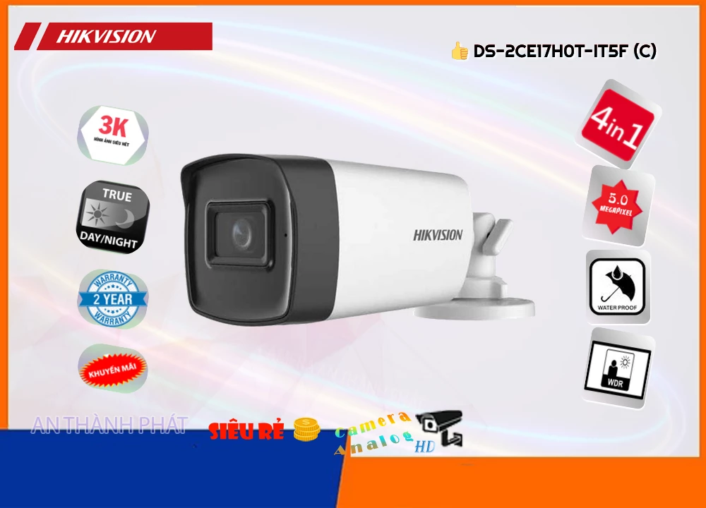 DS 2CE17H0T IT5F(C),Camera Hikvision DS-2CE17H0T-IT5F(C),DS-2CE17H0T-IT5F(C) Giá rẻ, HD DS-2CE17H0T-IT5F(C) Công Nghệ