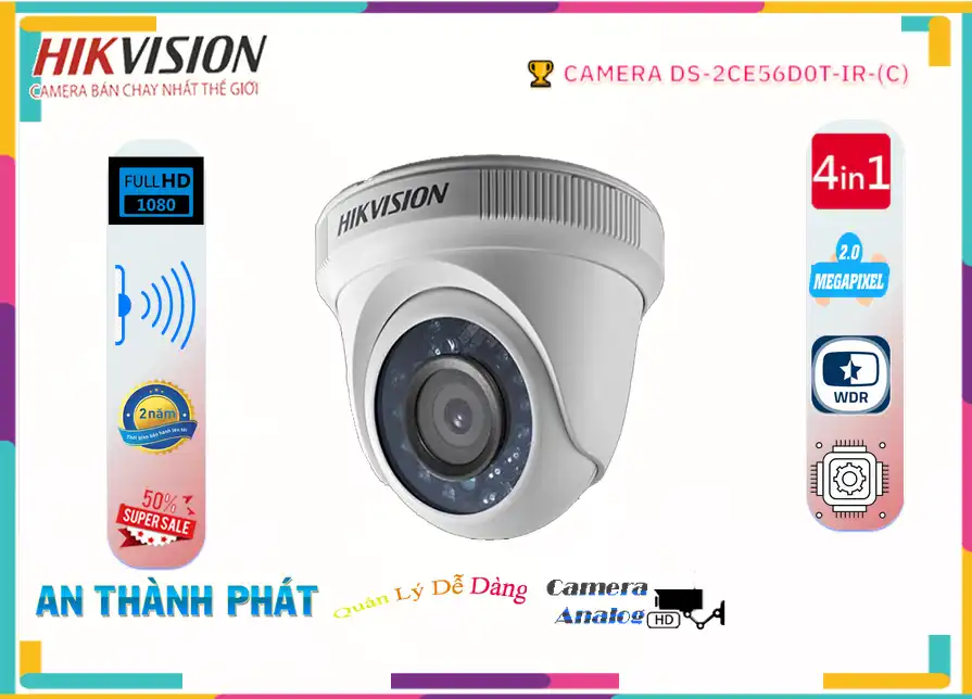 Camera Hikvision DS-2CE56D0T-IR(C),DS-2CE56D0T-IR(C) Giá rẻ,DS 2CE56D0T IR(C),Chất Lượng DS-2CE56D0T-IR(C) Camera An