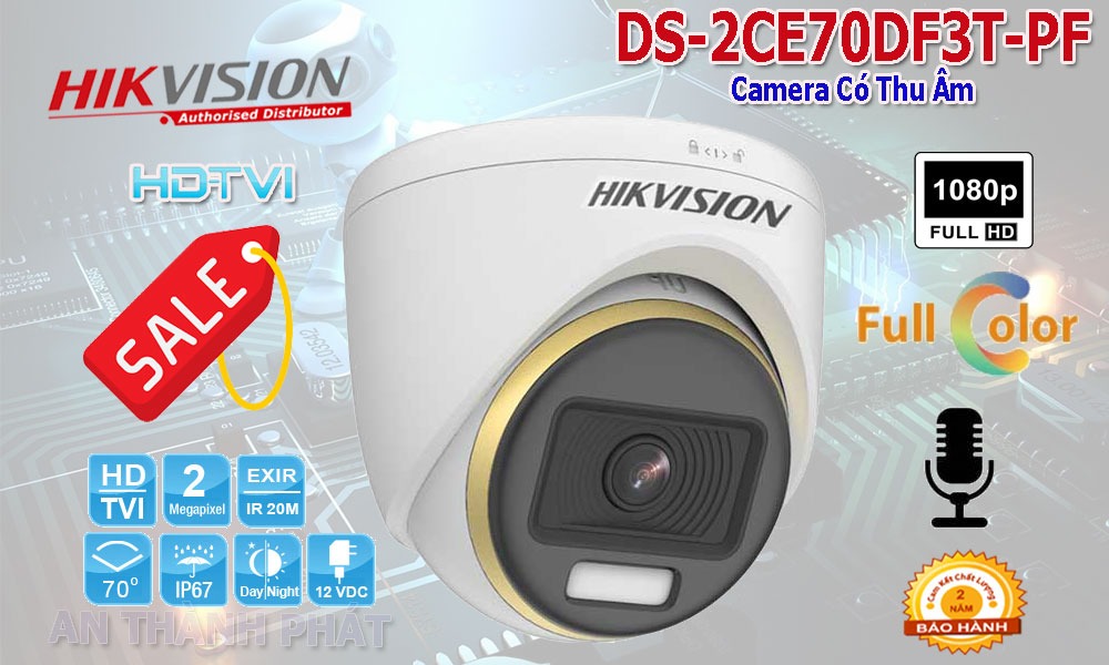 Thông số camera DS-2CE70DF3T-PF có màu ban đêm