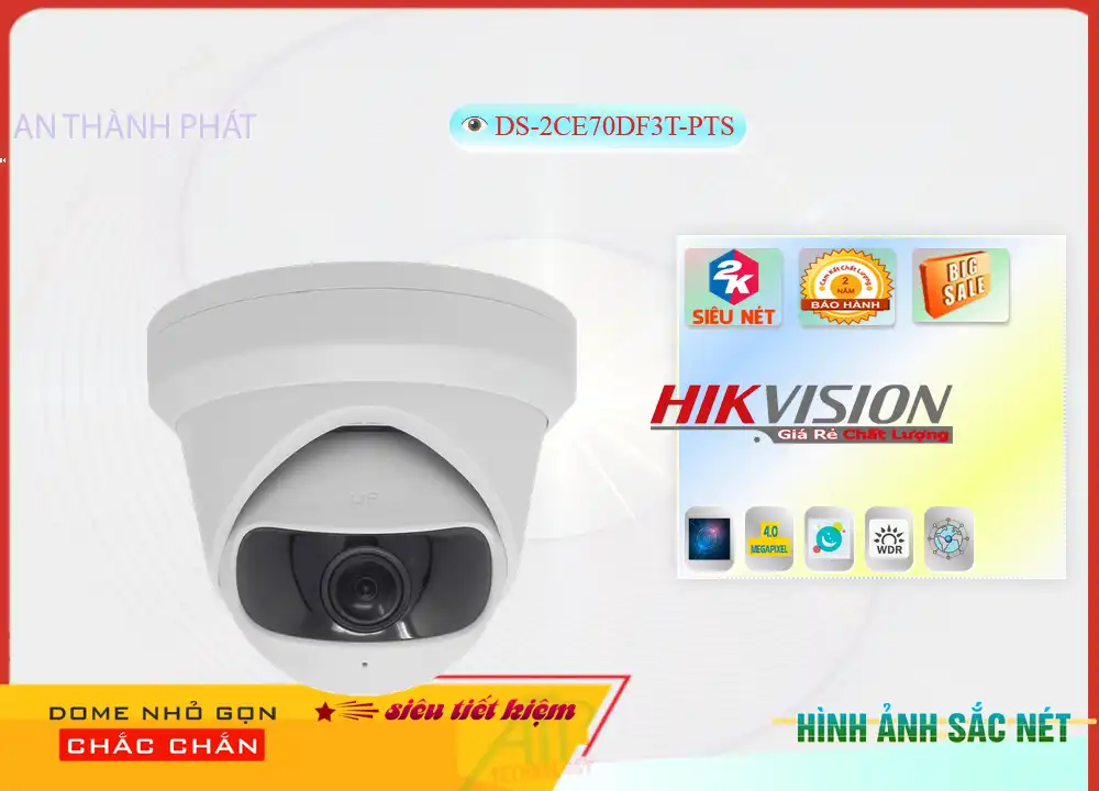 DS 2CE70DF3T PTS,DS-2CE70DF3T-PTS Camera Hikvision Thiết kế Đẹp,Chất Lượng DS-2CE70DF3T-PTS,Giá Công Nghệ IP