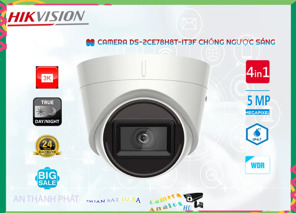 Camera DS-2CE78H8T-IT3F Starlight,Giá DS-2CE78H8T-IT3F,phân phối DS-2CE78H8T-IT3F,Camera An Ninh Hikvision