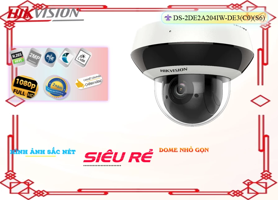 DS 2DE2A204IW DE3(C0)(S6),Camera Hikvision DS-2DE2A204IW-DE3(C0)(S6),Chất Lượng DS-2DE2A204IW-DE3(C0)(S6),Giá Công Nghệ
