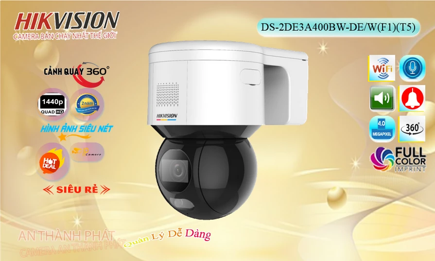 Camera An Ninh  Hikvision DS-2DE3A400BW-DE/W(F1)(T5) Hình Ảnh Đẹp