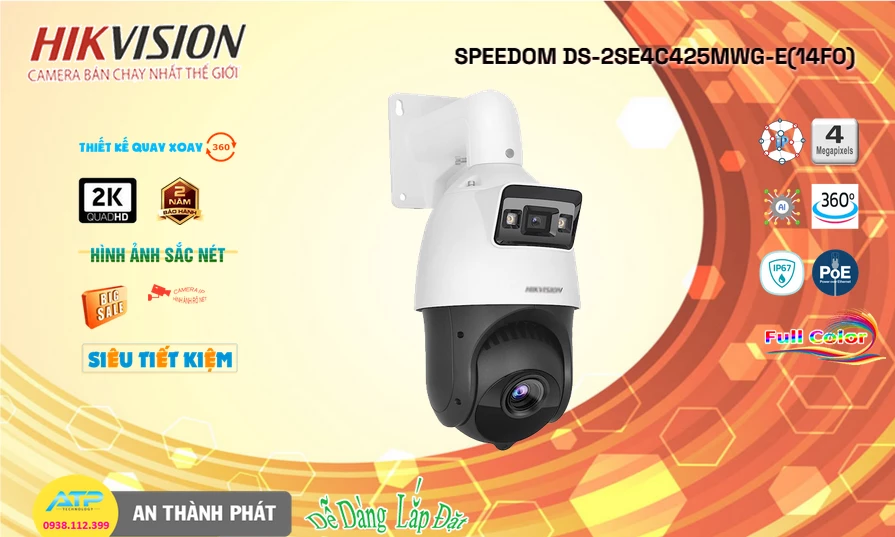 DS-2SE4C425MWG-E(14F0) Camera  Hikvision Giá rẻ