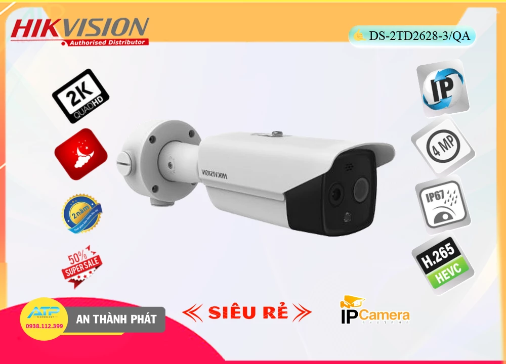 Camera Phát Hiện Khói Hikvision DS-2TD2628-3/QA,Giá DS-2TD2628-3/QA,phân phối DS-2TD2628-3/QA,Camera  Hikvision