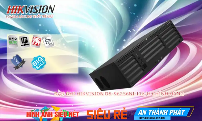 DS-96256NI-I16/H sắc nét Hikvision