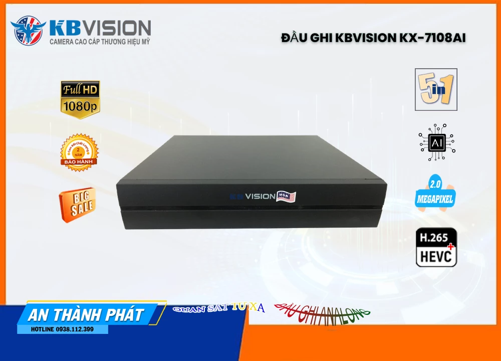 Đầu Ghi KBvision KX-7108Ai,KX-7108Ai Giá rẻ,KX-7108Ai Giá Thấp Nhất,Chất Lượng HD KX-7108Ai,KX-7108Ai Công Nghệ