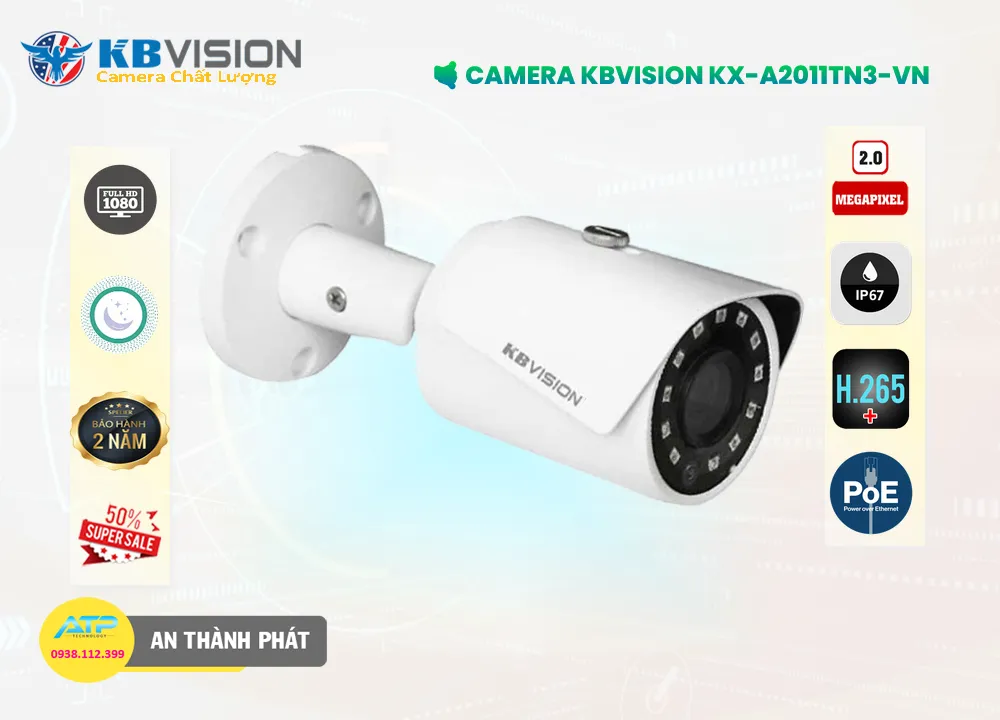 Camera IP Kbvision KX-A2011TN3-VN,KX-A2011TN3-VN Giá rẻ,KX A2011TN3 VN,Chất Lượng Camera KX-A2011TN3-VN KBvision ,thông