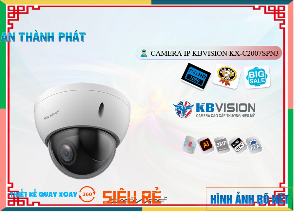 Camera KBvision KX-C2007sPN3,KX-C2007sPN3 Giá rẻ,KX C2007sPN3,Chất Lượng Camera KX-C2007sPN3 Sắc Nét ,thông số