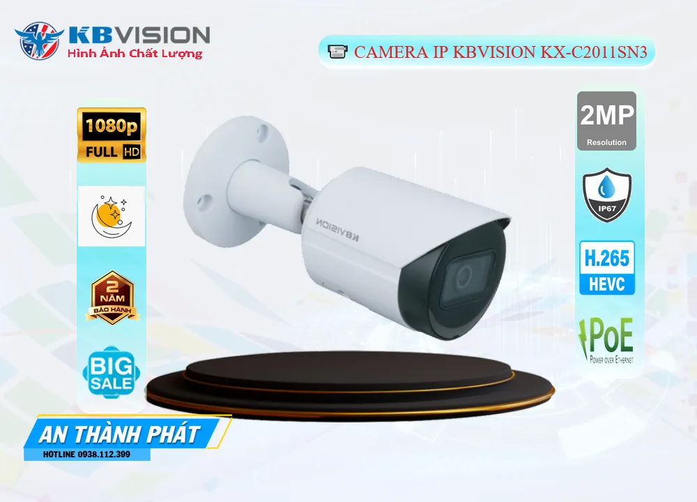 Camera IP Kbvision KX-C2011SN3,KX-C2011SN3 Giá Khuyến Mãi, Công Nghệ POE KX-C2011SN3 Giá rẻ,KX-C2011SN3 Công Nghệ