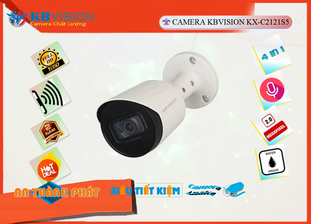 Camera KBvision KX-C2121S5-A-VN,thông số KX-C2121S5-A-VN, HD Anlog KX-C2121S5-A-VN Giá rẻ,KX C2121S5 A VN,Chất Lượng