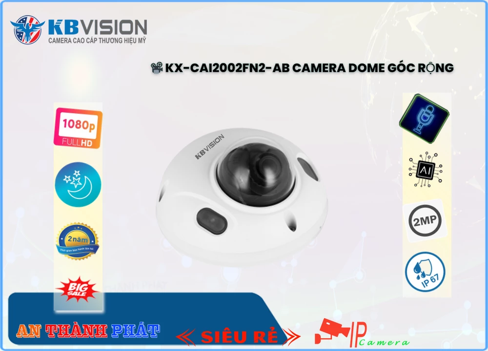 Camera Kbvision KX-CAi2002FN2-AB,KX-CAi2002FN2-AB Giá Khuyến Mãi, Ip Sắc Nét KX-CAi2002FN2-AB Giá rẻ,KX-CAi2002FN2-AB
