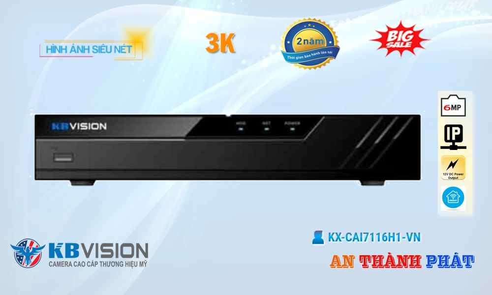 Đầu Thu KBvision KX-CAi7116H1-VN Đầu Thu KBvision KX-CAi7116H1-VN