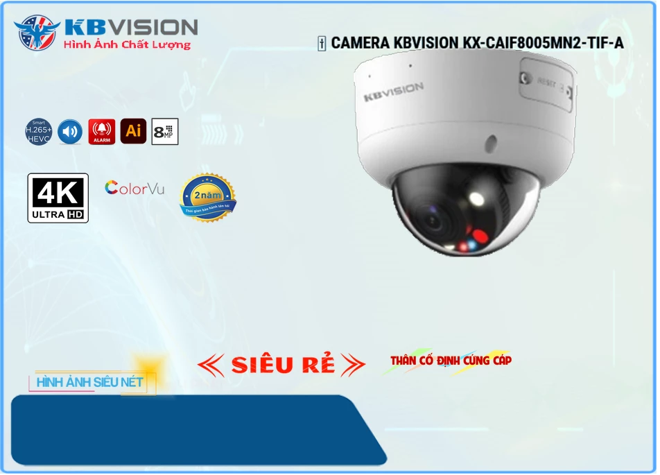 KX CAiF8005MN2 TiF A,Camera KBvision KX-CAiF8005MN2-TiF-A,Chất Lượng KX-CAiF8005MN2-TiF-A,Giá IP