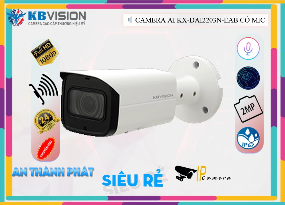 Camera KBvision KX-DAi2203N-EAB,KX DAi2203N EAB,Giá Bán Camera Giá Rẻ KBvision KX-DAi2203N-EAB Tiết Kiệm