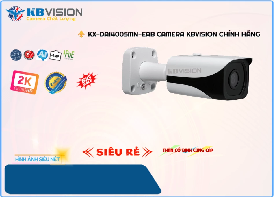 Camera KBvision KX-DAi4005MN-EAB,KX-DAi4005MN-EAB Giá Khuyến Mãi, Công Nghệ IP KX-DAi4005MN-EAB Giá rẻ,KX-DAi4005MN-EAB