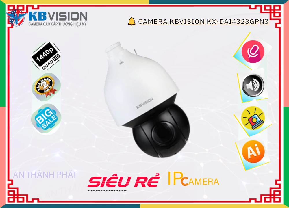 Camera KBvision KX-DAi4328GPN3,KX-DAi4328GPN3 Giá Khuyến Mãi, Cấp Nguồ Qua Dây Mạng KX-DAi4328GPN3 Giá