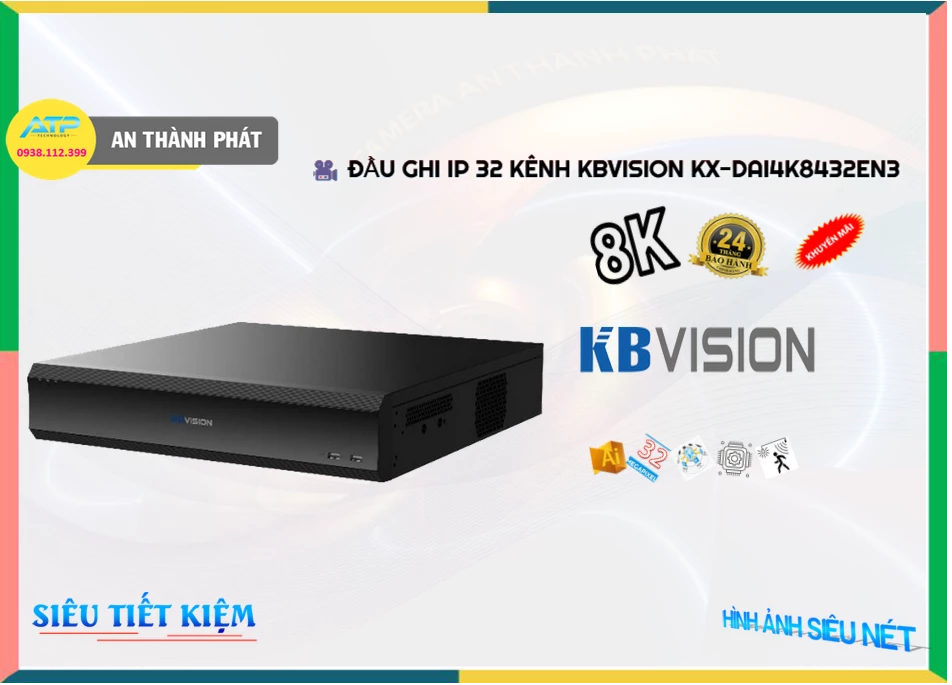 Đầu Ghi KBvision KX-DAi4K8432EN3,Giá KX-DAi4K8432EN3,KX-DAi4K8432EN3 Giá Khuyến Mãi,bán KX-DAi4K8432EN3 KBvision Chức
