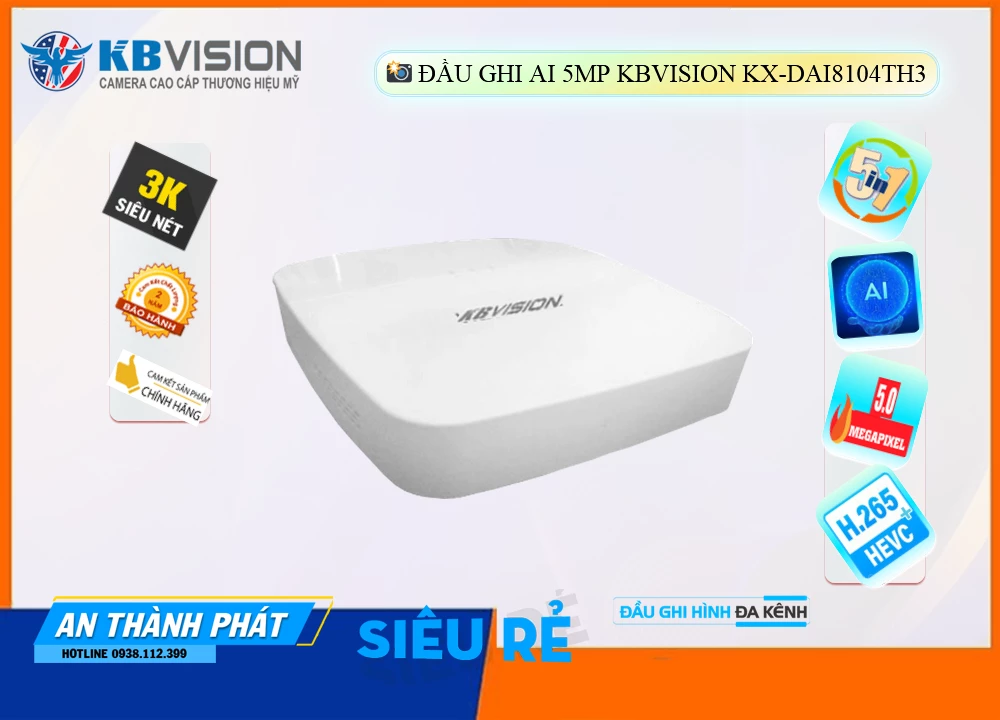 Đầu Ghi KBvision KX-DAi8104TH3,KX-DAi8104TH3 Giá rẻ,KX DAi8104TH3,Chất Lượng Đầu Ghi KX-DAi8104TH3 Giá rẻ ,thông số
