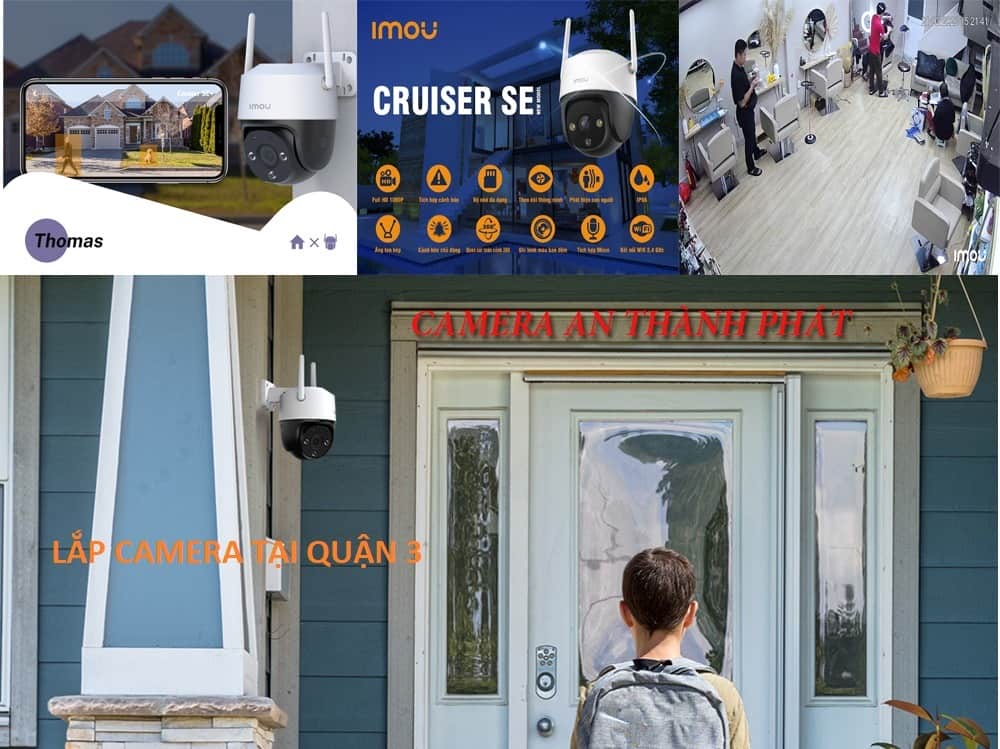 Lắp camera wifi trước cổng tại quận 3