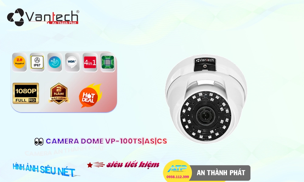 ❇  Camera Giá Rẻ VanTech VP-100TS|AS|CS HD Anlog Đang giảm giá