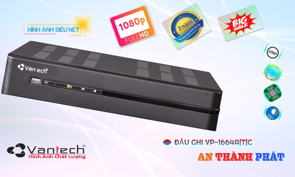 VP-1664A|T|CThiết Bị Ghi Hình Giá tốt VanTech ✓