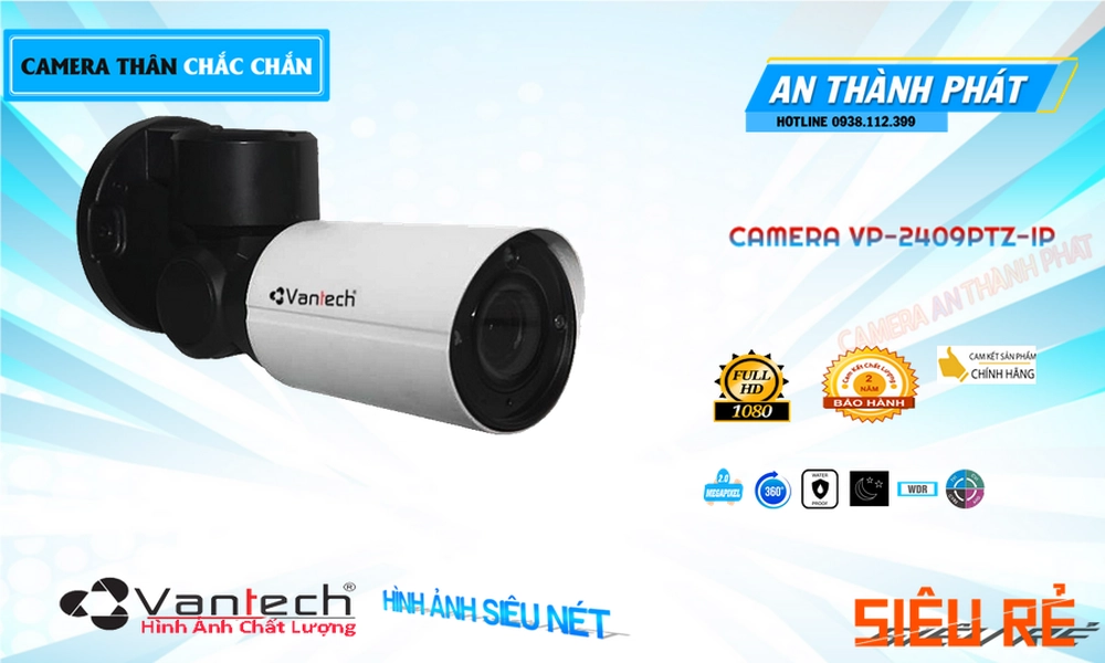 Camera HD Anlog VanTech VP-2409PTZ-IP Mẫu Đẹp