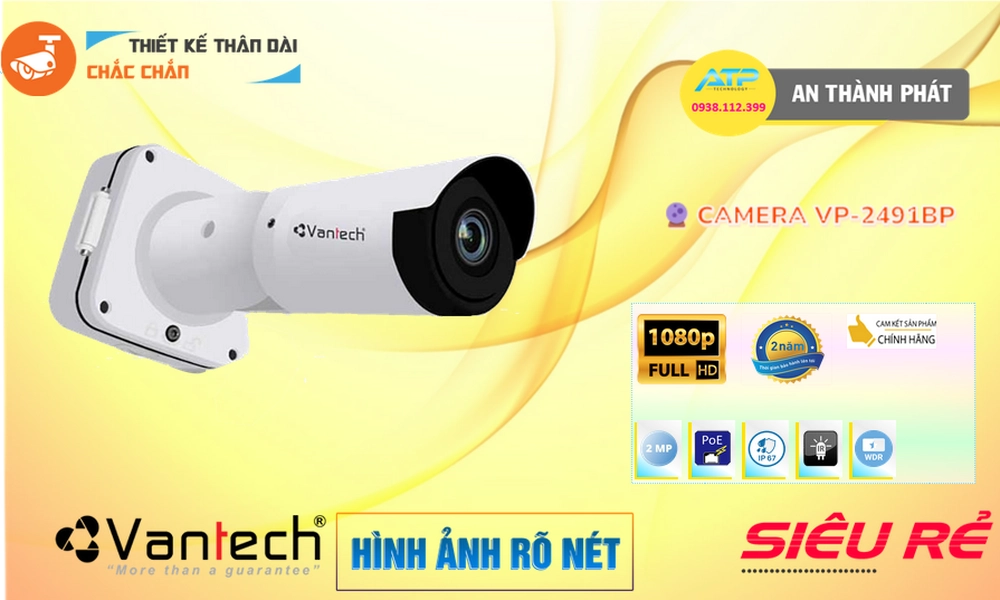 Camera VanTech Chất Lượng Công Nghệ POE VP-2491BP
