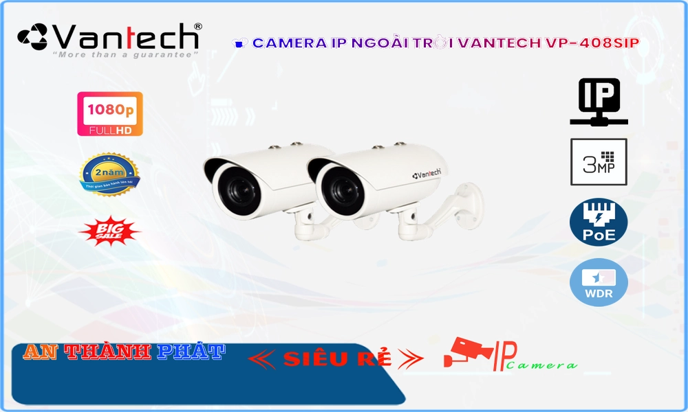 Camera VanTech Thiết kế Đẹp VP-408SIP,Giá VP-408SIP,VP-408SIP Giá Khuyến Mãi,bán VP-408SIP, IP POEVP-408SIP Công Nghệ