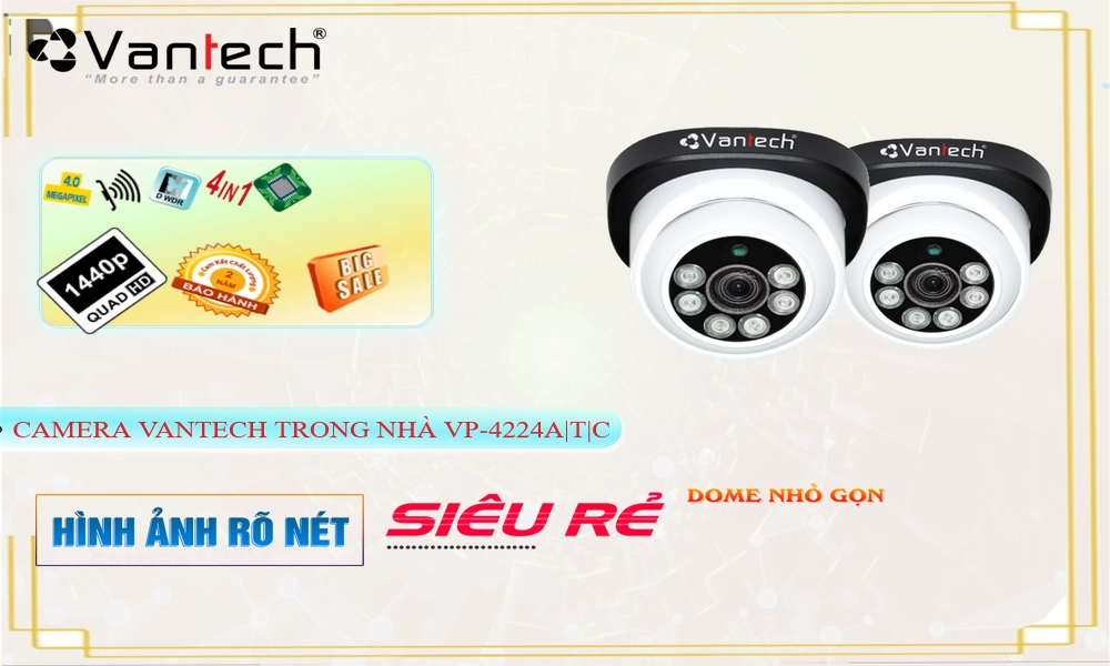 Camera VP-4224A|T|C VanTech,Giá VP-4224A|T|C,phân phối VP-4224A|T|C, HD VP-4224A|T|C Hình Ảnh Đẹp VanTech Bán Giá