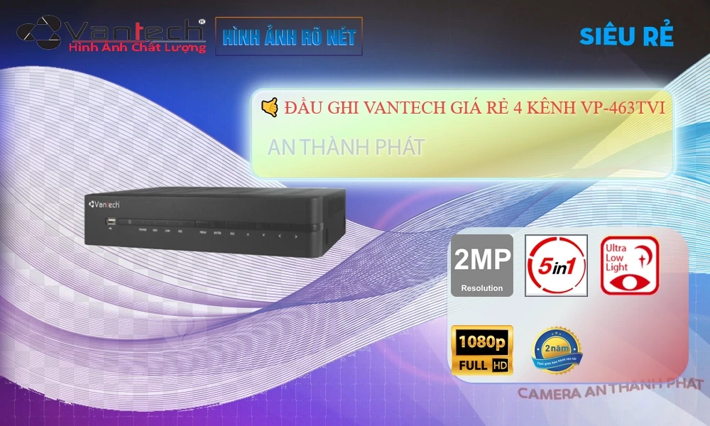 VP-463TVI Đầu Ghi VanTech