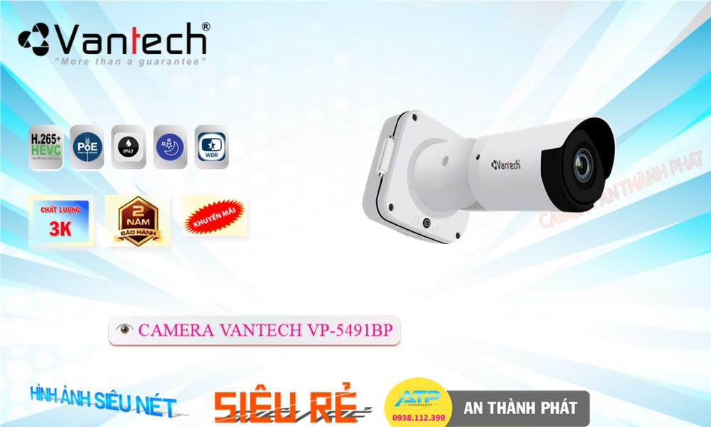 VP-5491BP IP POE Camera Giá Rẻ VanTech
