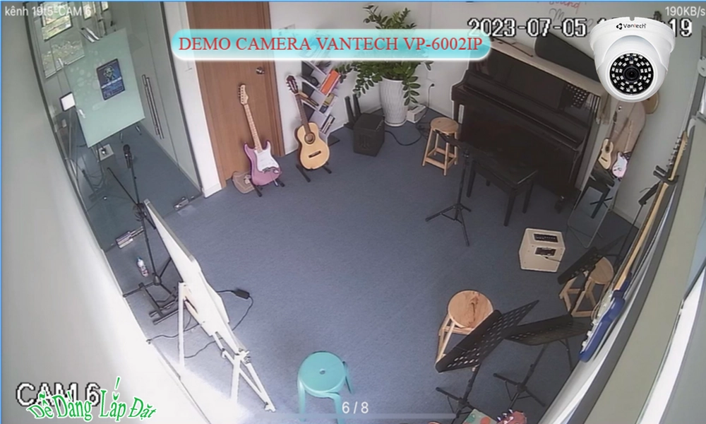 VP-6002IP Camera Cấp Nguồ Qua Dây Mạng VanTech