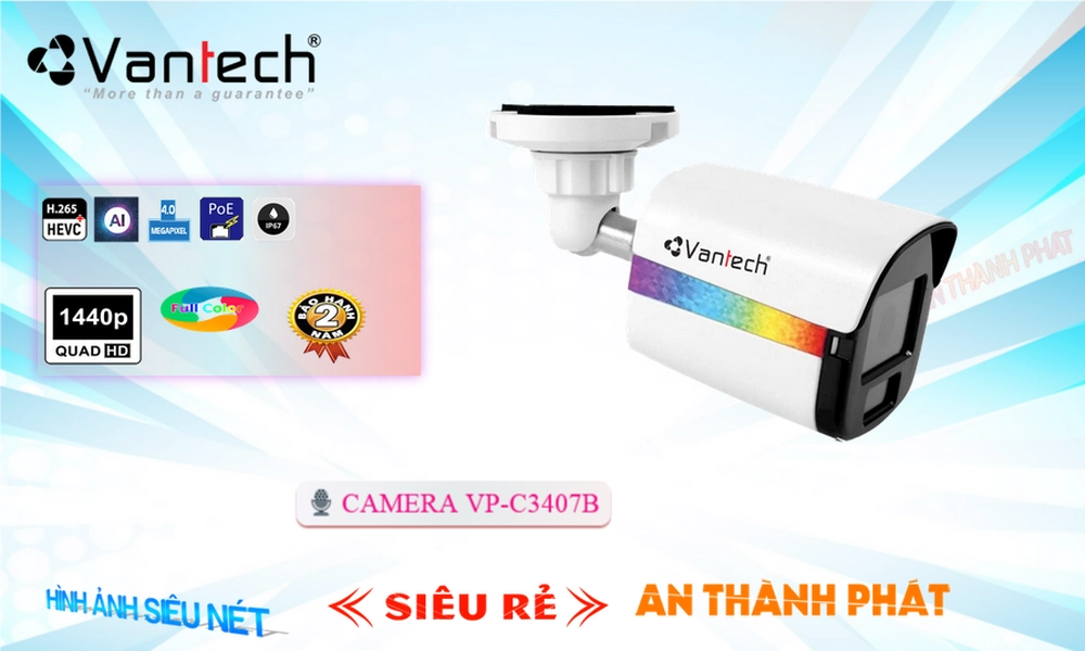 VanTech VP-C3407B Sắc Nét VanTech VP-C3407B Sắc Nét