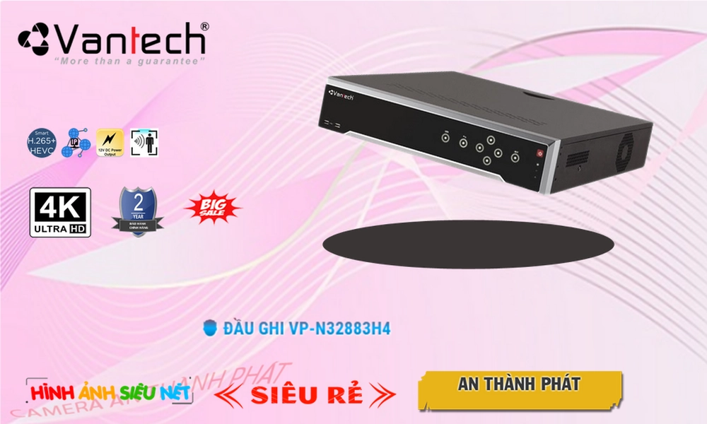 ✪ Đầu Ghi Camera VanTech VP-N32883H4 Mẫu Đẹp ✪ Đầu Ghi Camera VanTech VP-N32883H4 Mẫu Đẹp