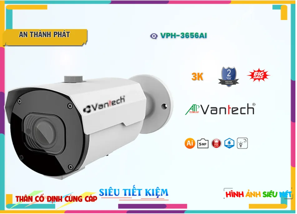 VPH 3656AI,Camera VanTech VPH-3656AI,Chất Lượng VPH-3656AI,Giá Cấp Nguồ Qua Dây Mạng VPH-3656AI,phân phối