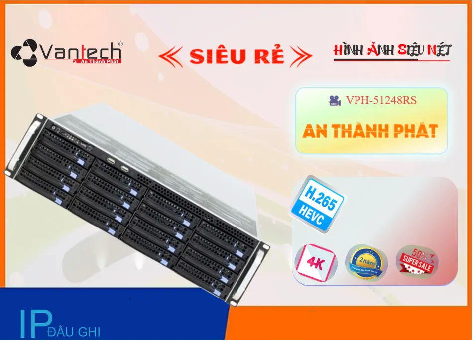 Đầu Ghi Hình VanTech VPH-51248RS,Giá IP VPH-51248RS,phân phối VPH-51248RS,VPH-51248RS Bán Giá Rẻ,Giá Bán