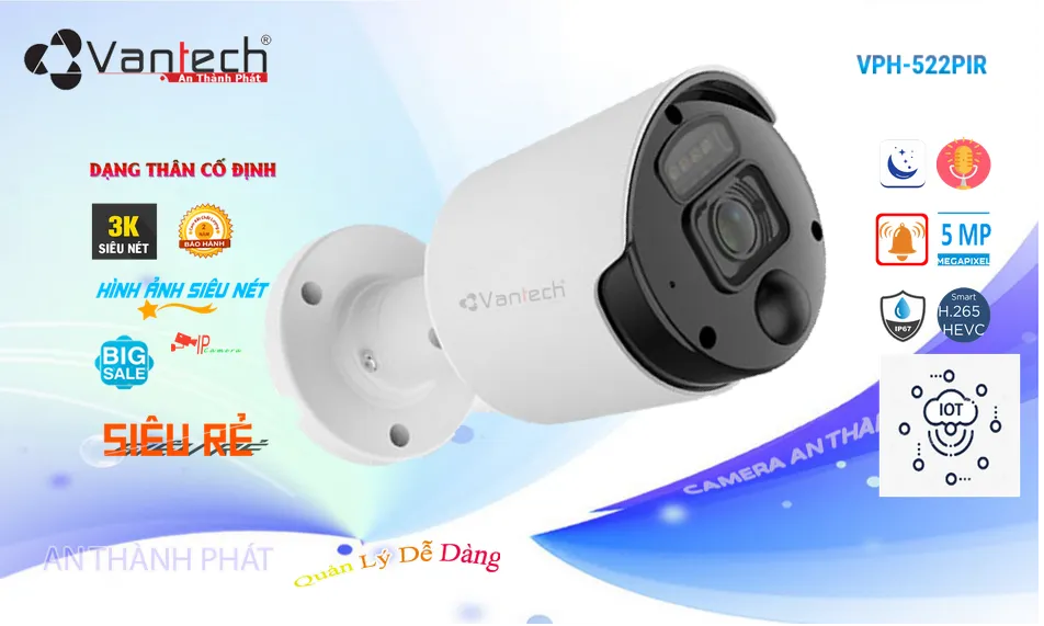 VPH-522PIR Camera Tiết Kiệm  VanTech ✮