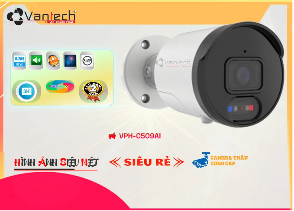 Camera VanTech VPH-C509AI,VPH-C509AI Giá rẻ,VPH-C509AI Giá Thấp Nhất,Chất Lượng Công Nghệ POE VPH-C509AI,VPH-C509AI