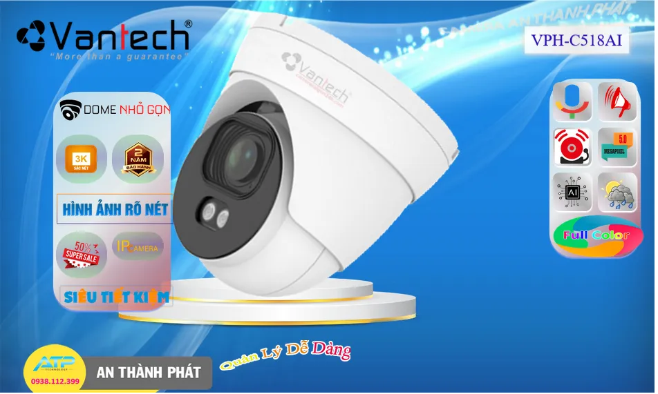 VPH-C518AI Camera  VanTech Giá rẻ ۞