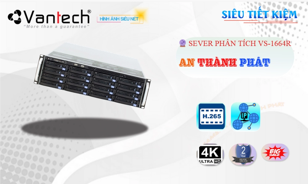 Đầu Ghi Camera VanTech VS-1664R Tiết Kiệm