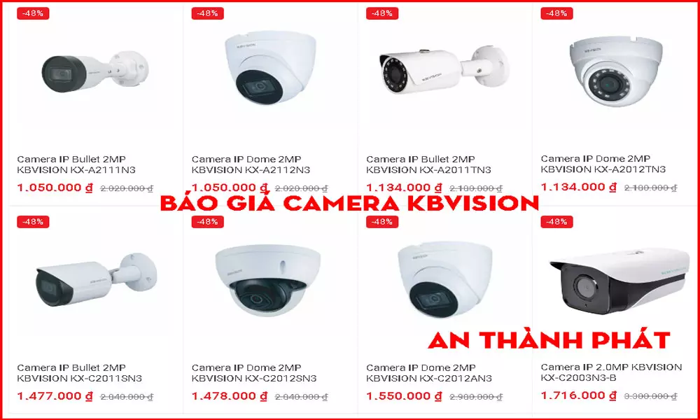 Lắp Camera Kbvision Gia Rẻ Chính Hãng