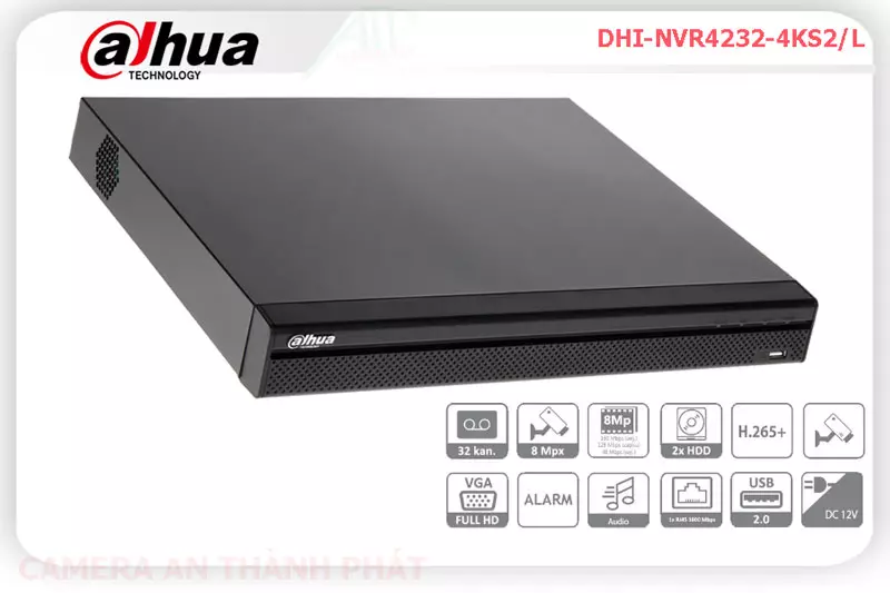 Đầu ghi hình 32 kênh IP DHI-NVR4232-4KS2/L,thông số DHI-NVR4232-4KS2/L,DHI NVR4232 4KS2/L,Chất Lượng