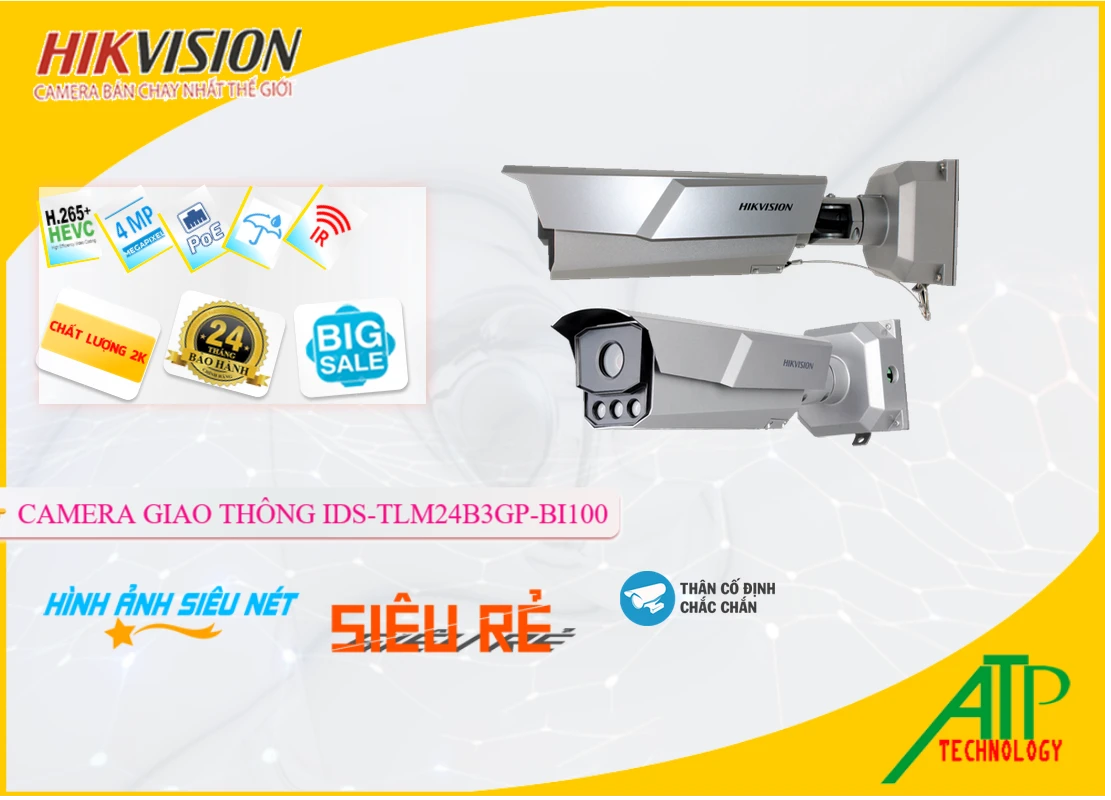Camera Hikvision iDS-TLM24B3GP-BI100,iDS-TLM24B3GP-BI100 Giá Khuyến Mãi, Ip Sắc Nét iDS-TLM24B3GP-BI100 Giá