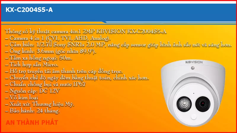 Camera KBVISION KX-C2004S5-A