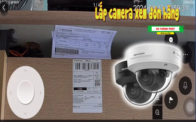 lắp camera giám sát mã dơn hàng