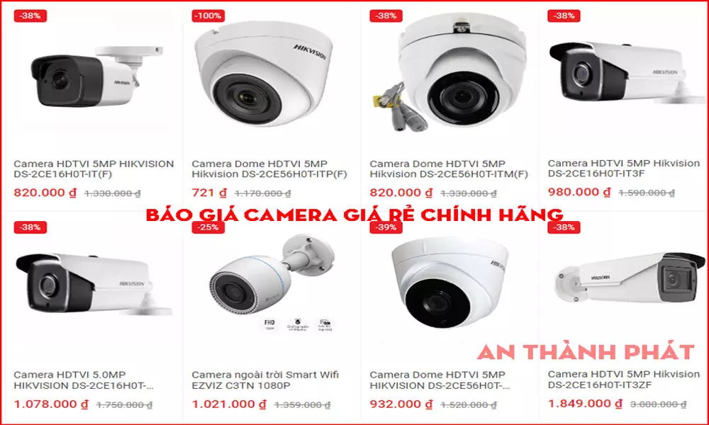 Lắp Camera Hikvision Gia Rẻ Chính Hãng