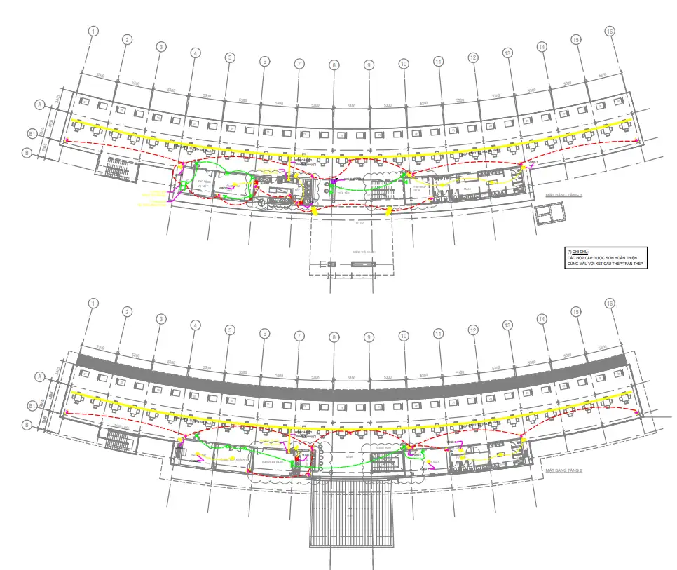 bản vẽ lắp camera giám sát tại sân vận động